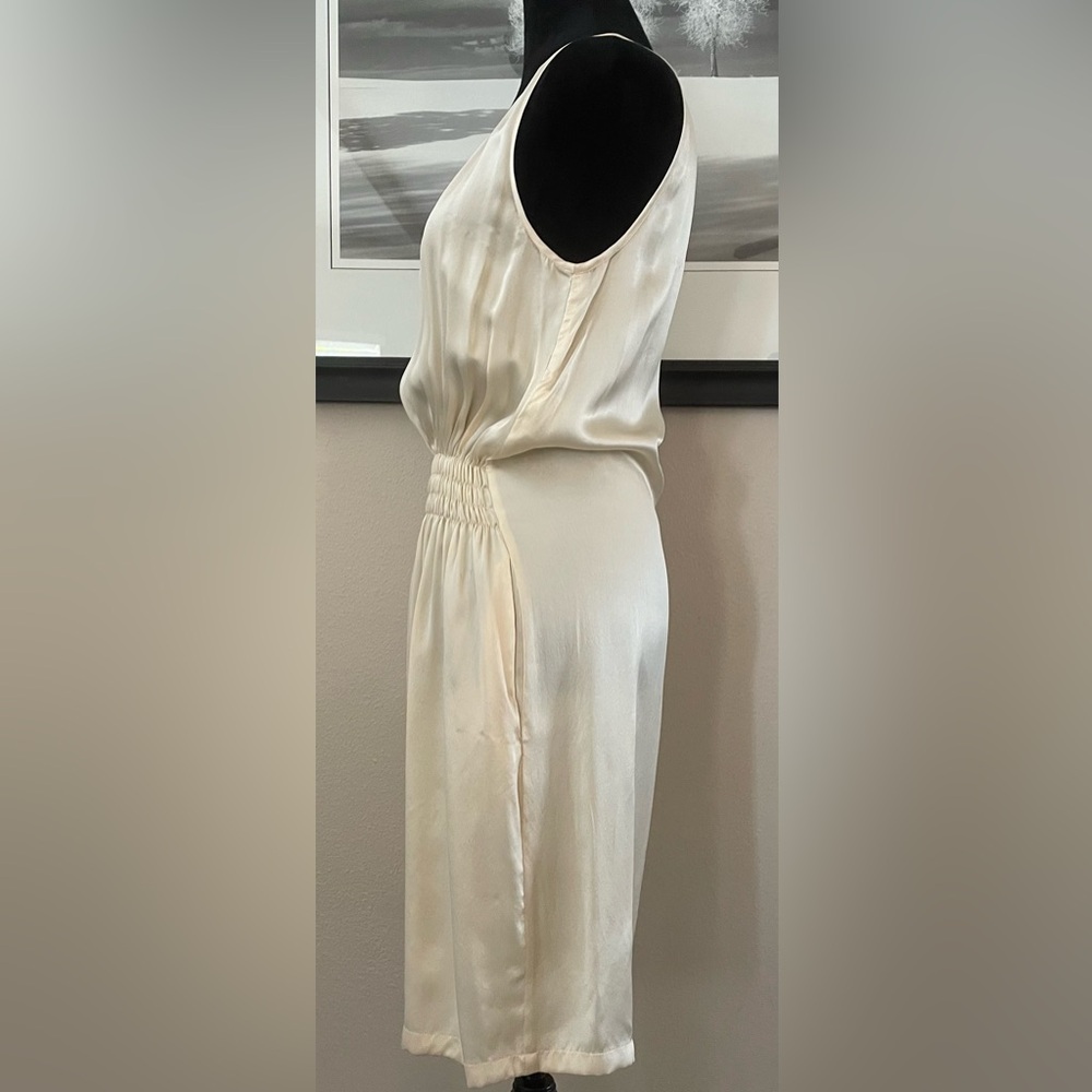 Maison Margiela Women's Golden Ivory Silk Slip Dress Size 40 or US 4 - Picture 3 of 8
